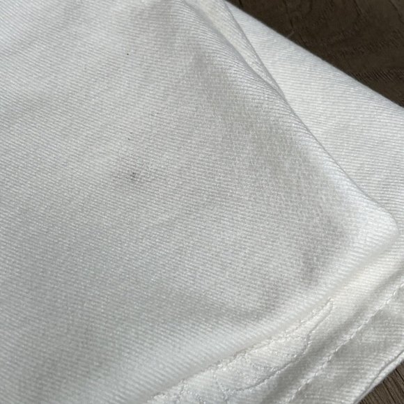 Anne Klein Jeans Womens 14 White 5 Pocket Jeans Embroidery detail at Hem - Picture 7 of 14